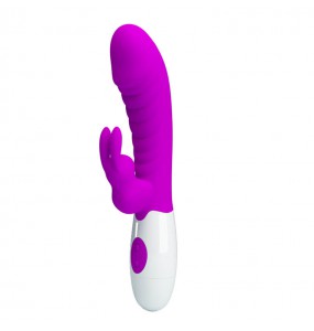 Pretty Love - Naughty Bunny Powerful Vibrating Massager Wand (Battery - Red Rose)